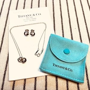 Sterling Silver & 18k Rose Gold Tiffany & Co. Elsa Peretti Eternal Circle Set